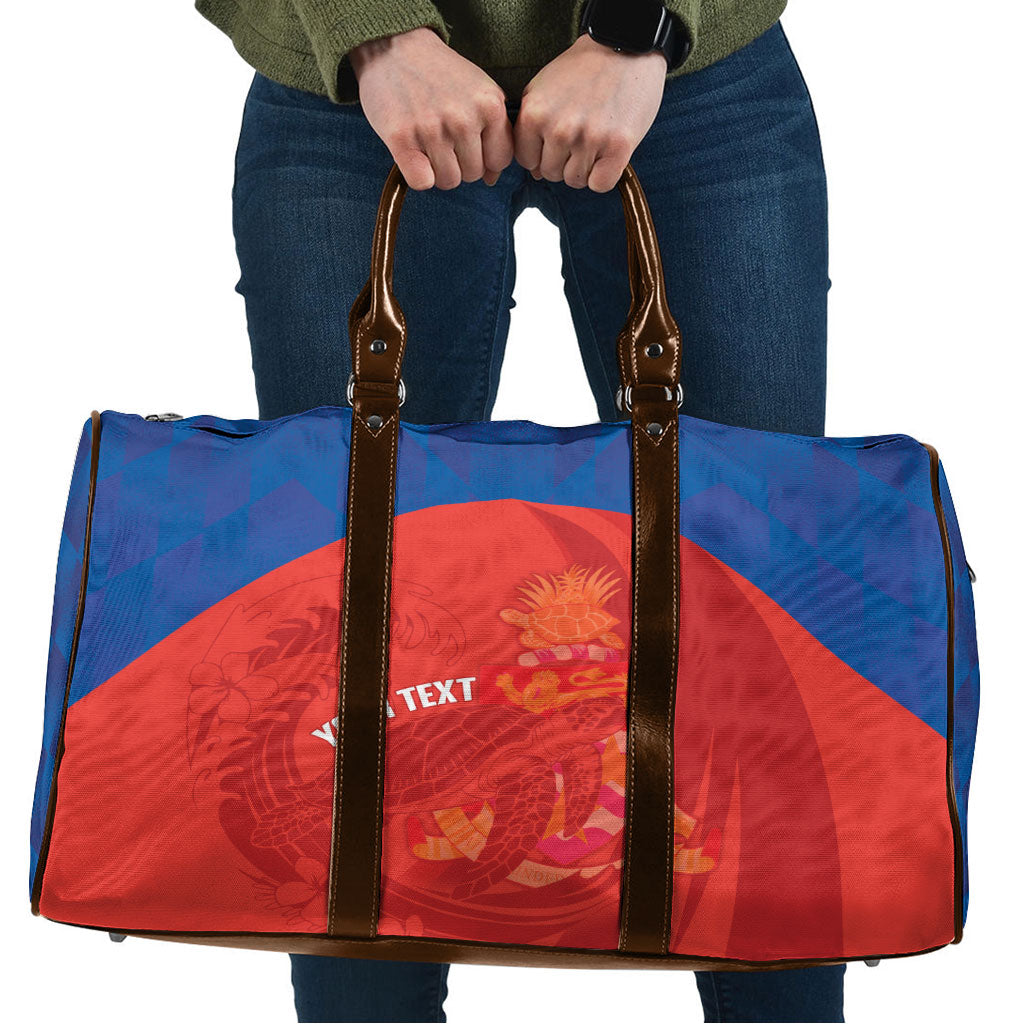 Cayman Islands Football 2026 Custom Travel Bag Sea Turtle Coat Of Arms Style