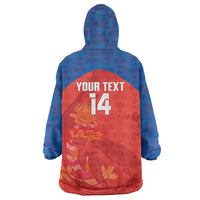 Cayman Islands Football 2026 Custom Wearable Blanket Hoodie Sea Turtle Coat Of Arms Style