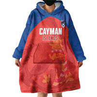 Cayman Islands Football 2026 Custom Wearable Blanket Hoodie Sea Turtle Coat Of Arms Style