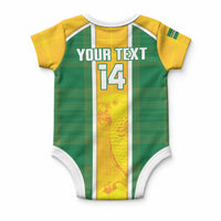 Dominica Football 2026 Custom Baby Onesie Sisserou Parrot Madras Pattern