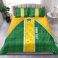 Dominica Football 2026 Custom Bedding Set Sisserou Parrot Madras Pattern