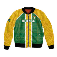 Dominica Football 2026 Custom Bomber Jacket Sisserou Parrot Madras Pattern