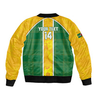 Dominica Football 2026 Custom Bomber Jacket Sisserou Parrot Madras Pattern