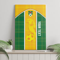 Dominica Football 2026 Custom Canvas Wall Art Sisserou Parrot Madras Pattern