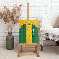 Dominica Football 2026 Custom Canvas Wall Art Sisserou Parrot Madras Pattern
