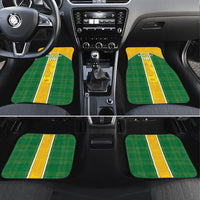 Dominica Football 2026 Custom Car Mats Sisserou Parrot Madras Pattern
