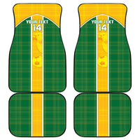 Dominica Football 2026 Custom Car Mats Sisserou Parrot Madras Pattern