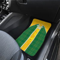 Dominica Football 2026 Custom Car Mats Sisserou Parrot Madras Pattern