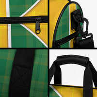 Dominica Football 2026 Custom Duffle Bag Sisserou Parrot Madras Pattern
