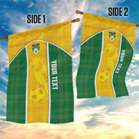Dominica Football 2026 Custom Garden Flag Sisserou Parrot Madras Pattern