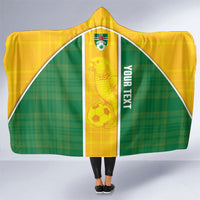 Dominica Football 2026 Custom Hooded Blanket Sisserou Parrot Madras Pattern