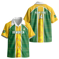 Dominica Football 2026 Custom Kid Hawaiian Shirt Sisserou Parrot Madras Pattern