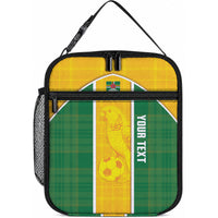 Dominica Football 2026 Custom Lunch Bag Sisserou Parrot Madras Pattern