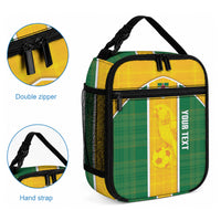 Dominica Football 2026 Custom Lunch Bag Sisserou Parrot Madras Pattern
