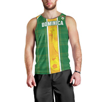 Dominica Football 2026 Custom Men Tank Top Sisserou Parrot Madras Pattern