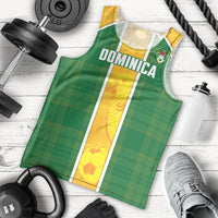 Dominica Football 2026 Custom Men Tank Top Sisserou Parrot Madras Pattern