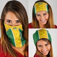 Dominica Football 2026 Custom Neck Gaiter Sisserou Parrot Madras Pattern