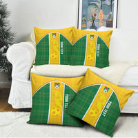 Dominica Football 2026 Custom Pillow Cover Sisserou Parrot Madras Pattern