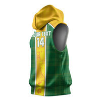 Dominica Football 2026 Custom Sleeveless Hoodie Sisserou Parrot Madras Pattern