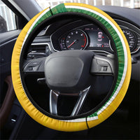 Dominica Football 2026 Steering Wheel Cover Sisserou Parrot Madras Pattern