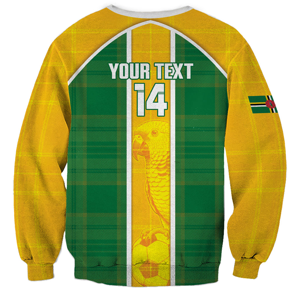 Dominica Football 2026 Custom Sweatshirt Sisserou Parrot Madras Pattern