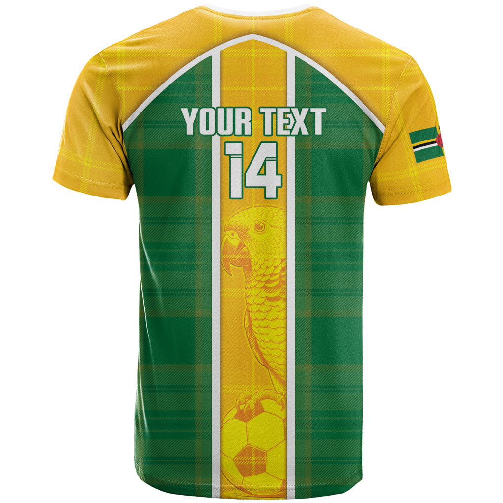Dominica Football 2026 Custom T Shirt Sisserou Parrot Madras Pattern