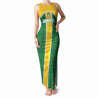 Dominica Football 2026 Custom Tank Maxi Dress Sisserou Parrot Madras Pattern