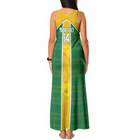 Dominica Football 2026 Custom Tank Maxi Dress Sisserou Parrot Madras Pattern