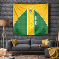 Dominica Football 2026 Custom Tapestry Sisserou Parrot Madras Pattern