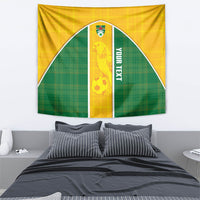 Dominica Football 2026 Custom Tapestry Sisserou Parrot Madras Pattern