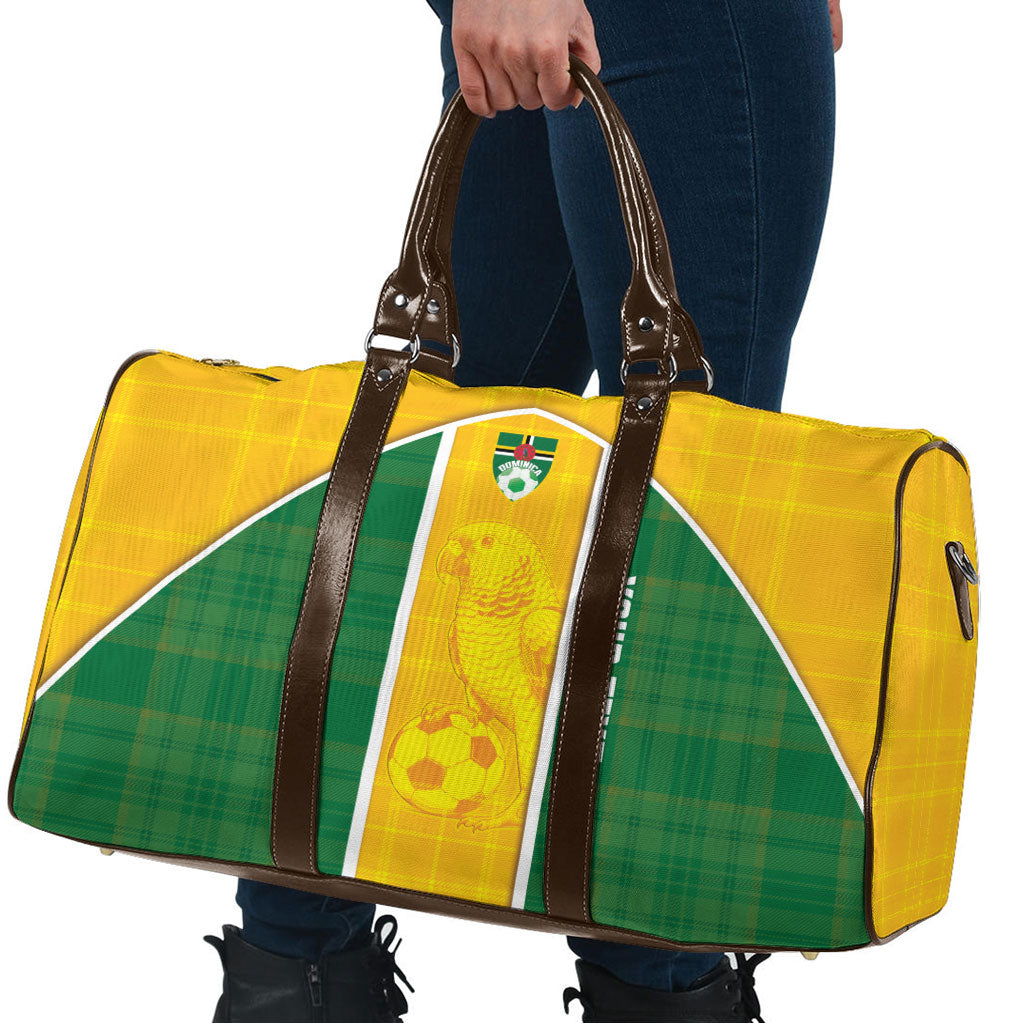 Dominica Football 2026 Custom Travel Bag Sisserou Parrot Madras Pattern