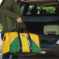 Dominica Football 2026 Custom Travel Bag Sisserou Parrot Madras Pattern