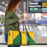 Dominica Football 2026 Custom Travel Bag Sisserou Parrot Madras Pattern