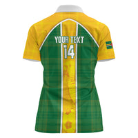 Dominica Football 2026 Custom Women Polo Shirt Sisserou Parrot Madras Pattern