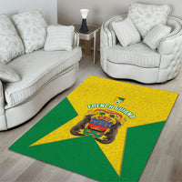 French Guiana Football 2026 Area Rug Allez Les Yana Dokos