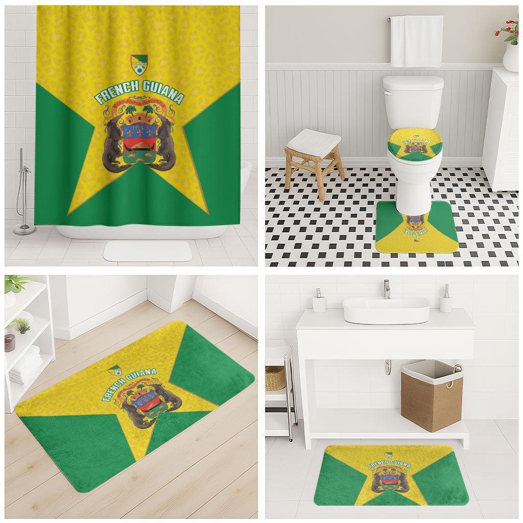 French Guiana Football 2026 Bathroom Set Allez Les Yana Dokos