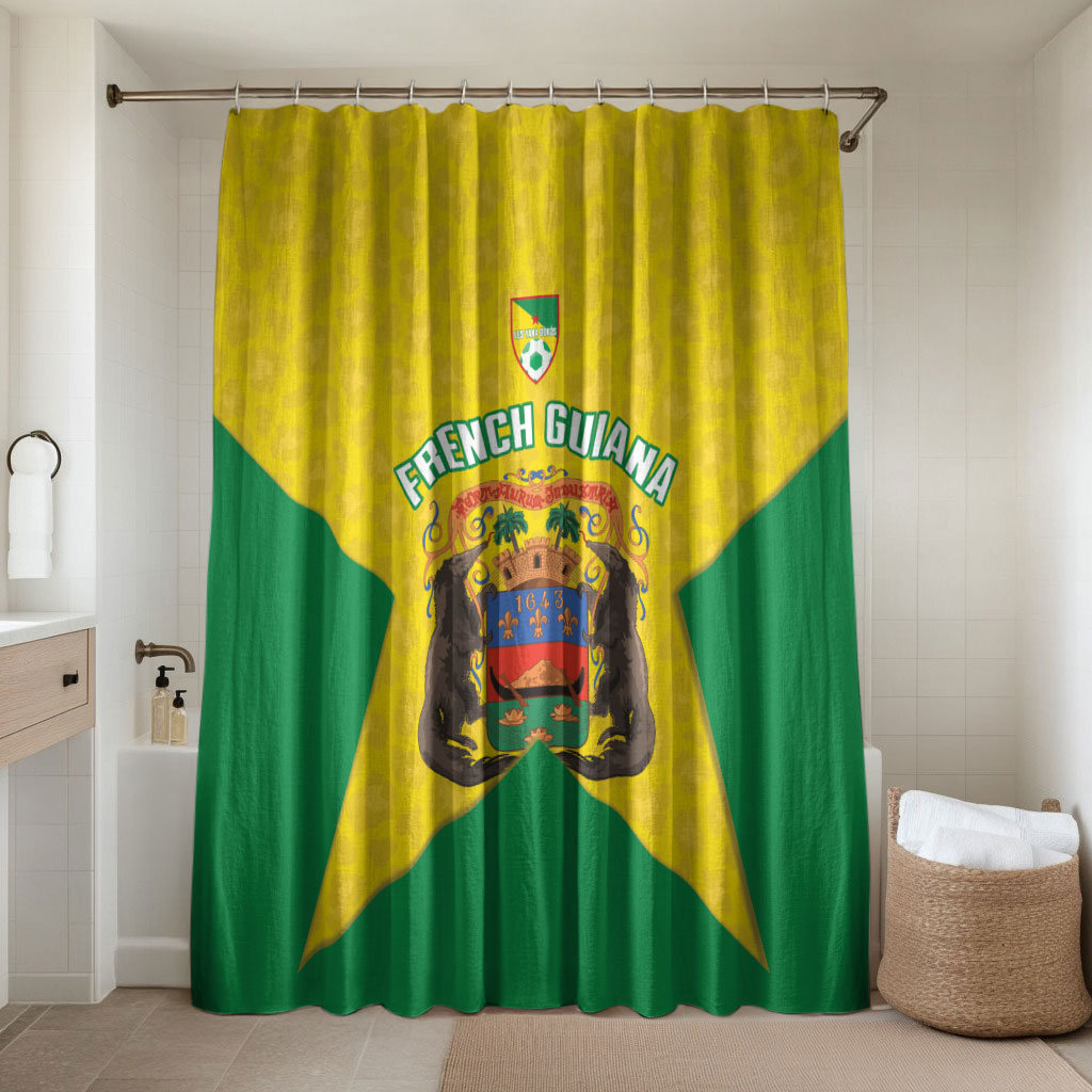 French Guiana Football 2026 Bathroom Set Allez Les Yana Dokos