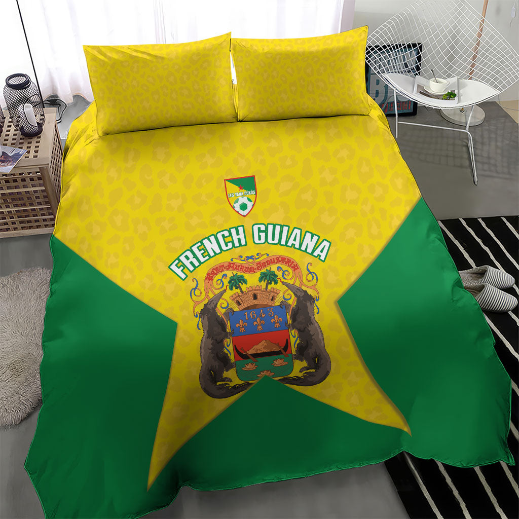 French Guiana Football 2026 Bedding Set Allez Les Yana Dokos