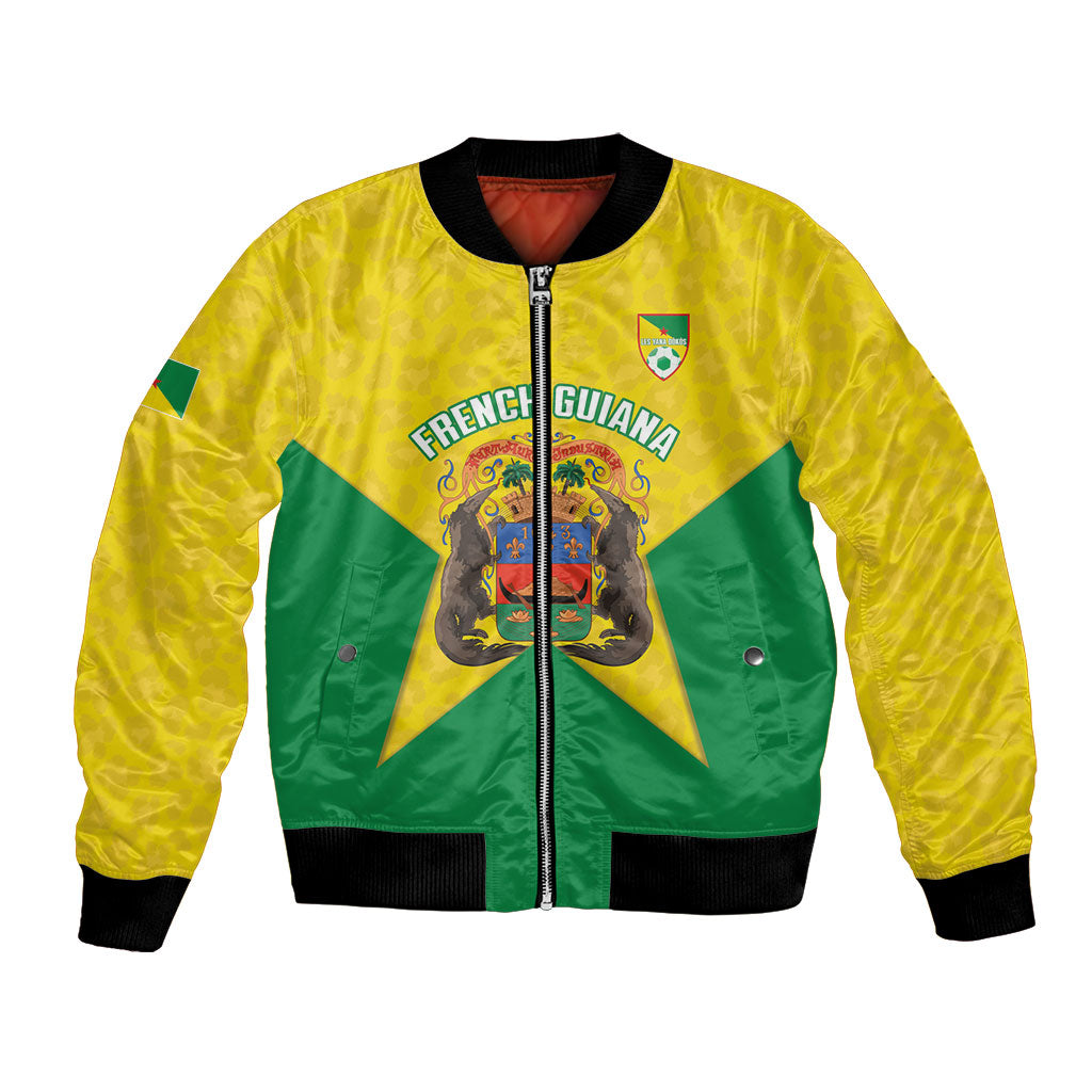 French Guiana Football 2026 Custom Bomber Jacket Allez Les Yana Dokos
