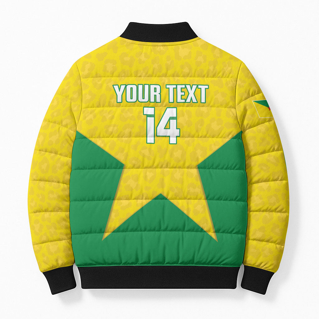 French Guiana Football 2026 Custom Bomber Puffer Jacket Allez Les Yana Dokos