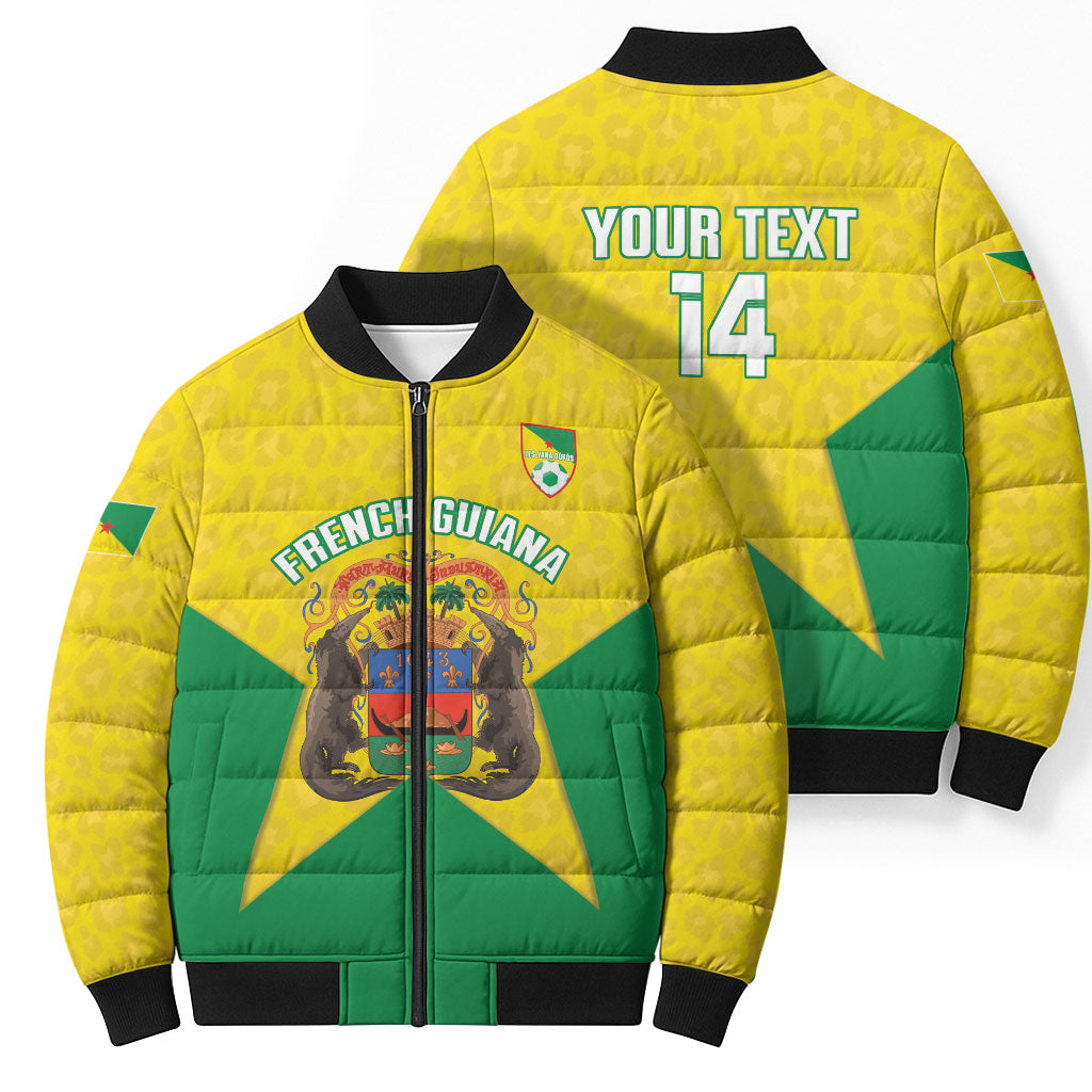French Guiana Football 2026 Custom Bomber Puffer Jacket Allez Les Yana Dokos