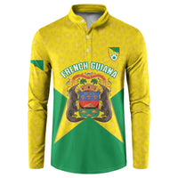 French Guiana Football 2026 Custom Button Sweatshirt Allez Les Yana Dokos