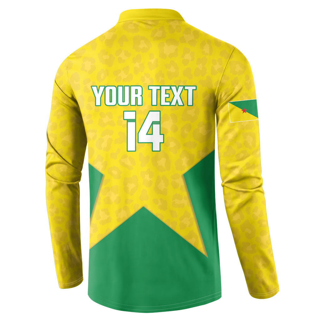 French Guiana Football 2026 Custom Button Sweatshirt Allez Les Yana Dokos