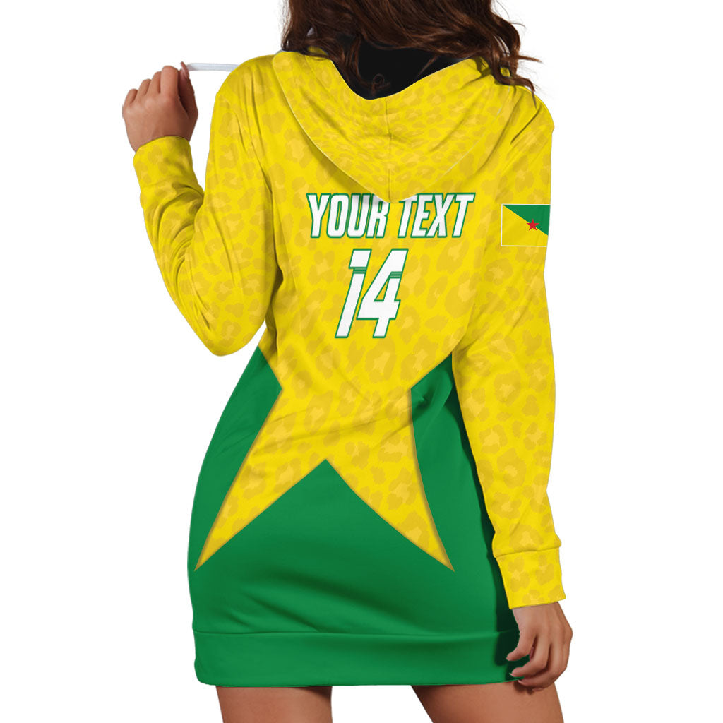 French Guiana Football 2026 Custom Hoodie Dress Allez Les Yana Dokos