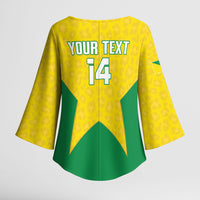 French Guiana Football 2026 Custom Kimono Sleeve Blouse Allez Les Yana Dokos