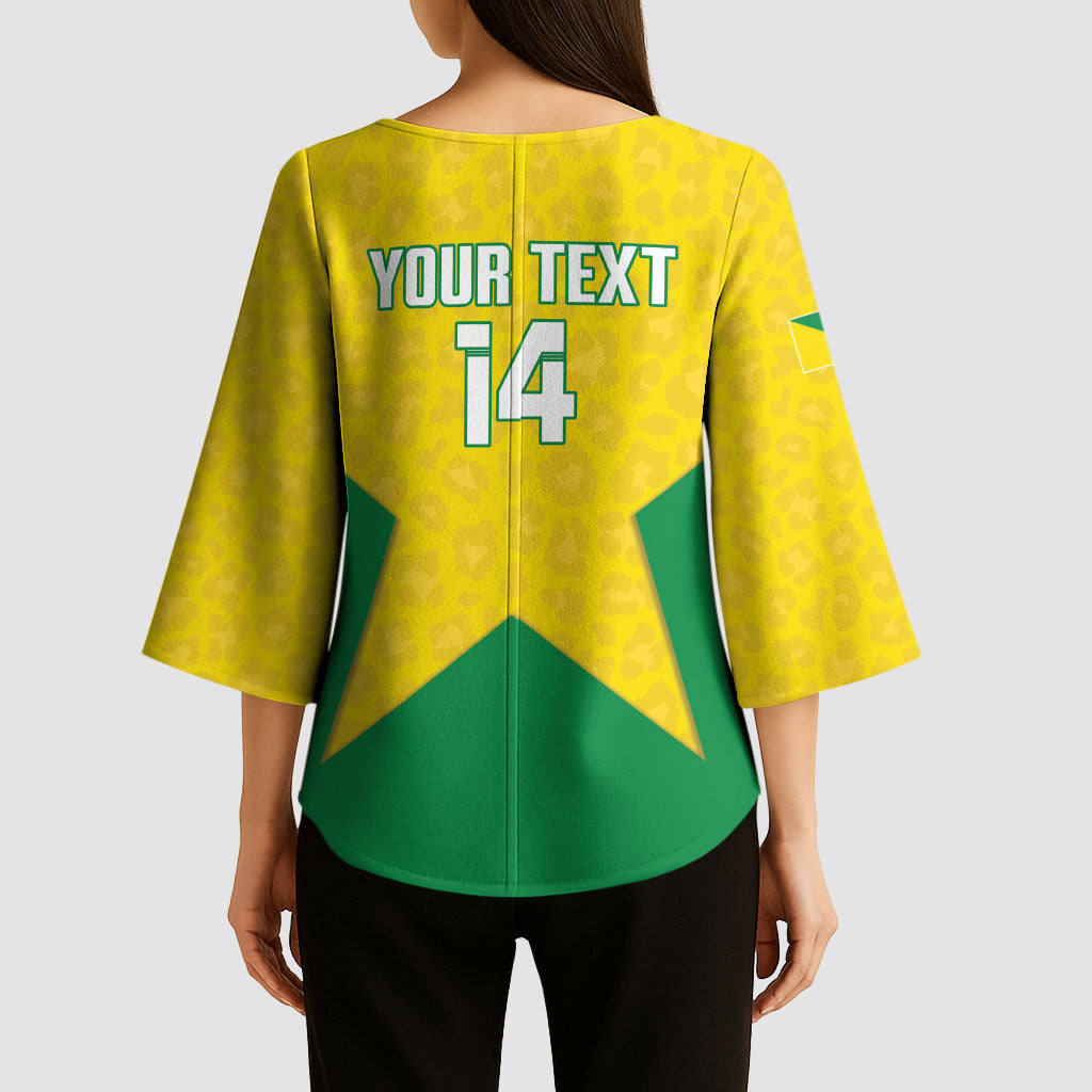 French Guiana Football 2026 Custom Kimono Sleeve Blouse Allez Les Yana Dokos