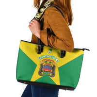 French Guiana Football 2026 Leather Tote Bag Allez Les Yana Dokos