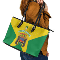 French Guiana Football 2026 Leather Tote Bag Allez Les Yana Dokos