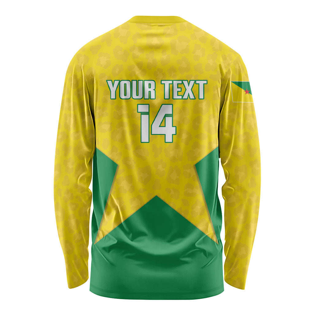 French Guiana Football 2026 Custom Long Sleeve Shirt Allez Les Yana Dokos