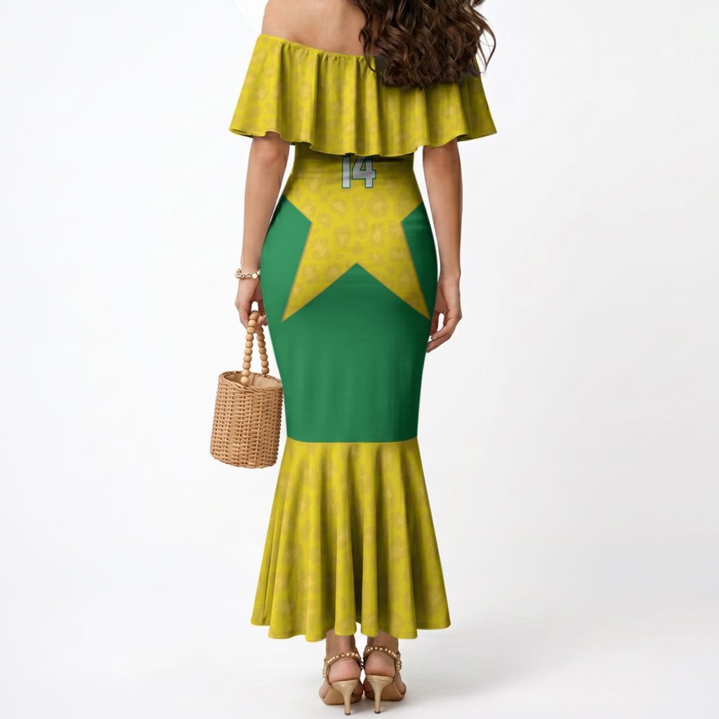 French Guiana Football 2026 Custom Mermaid Dress Allez Les Yana Dokos
